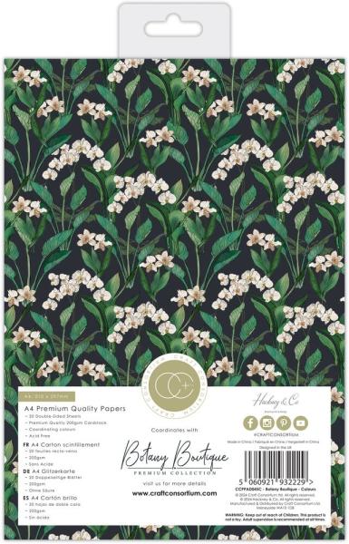 Craft Consortium - Papierblock A4 "Botany Boutique" Paper Pad - 20 Bogen