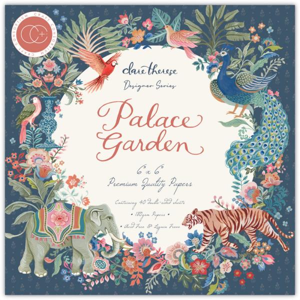 Craft Consortium - Designpapier "Palace Garden" Paper Pad 6x6 Inch - 40 Bogen