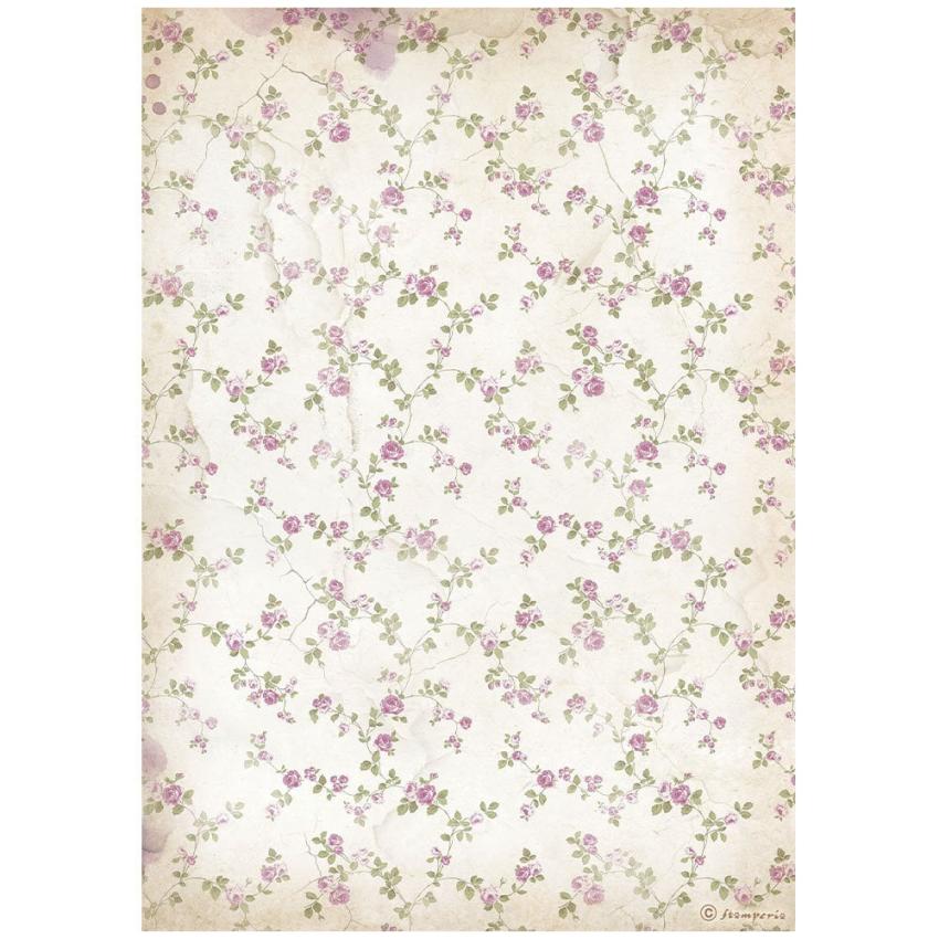 Stamperia - Decopatch Papier "Little Flowers Background" Decoupage A4 - 6 Bogen  