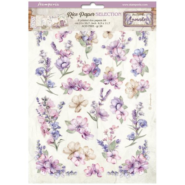 Stamperia - Decopatch Papier "Selection" Decoupage A4 - 6 Bogen  