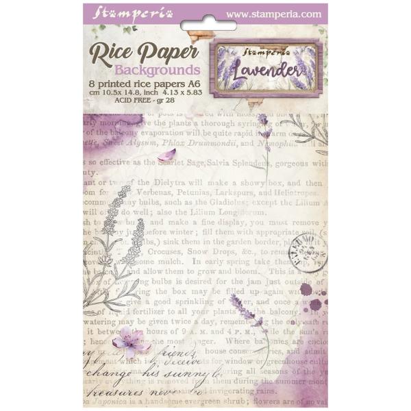 Stamperia - Decopatch Papier "Selection Backgrounds" Decoupage A6 - 8 Bogen  