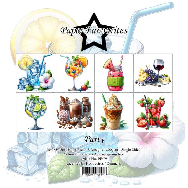 Paper Favourites - Designpapier "Party" Paper Pack 12x12 Inch 8 Bogen