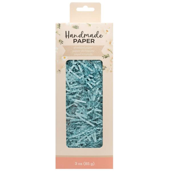 American Crafts - geschreddertes Papier "Blue" Handmade Paper - Shredded Paper 80g