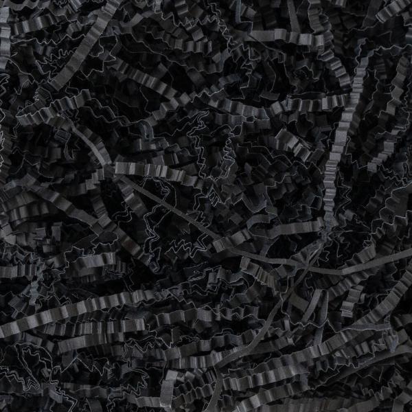 American Crafts - geschreddertes Papier "Black" Handmade Paper - Shredded Paper 435g