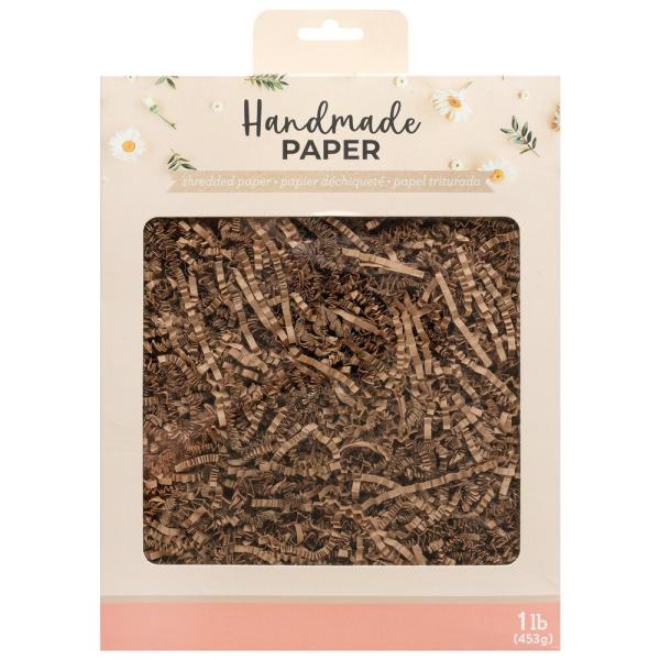 American Crafts - geschreddertes Papier "Kraft" Handmade Paper - Shredded Paper 435g