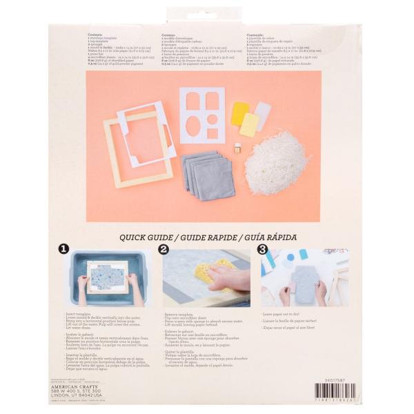 American Crafts "Stationery Kit zum Papierschöpfen" Handmade Paper