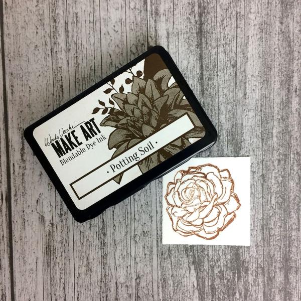 Ranger - Make Art Blendable Dye Ink Pad "Potting soil" Design by Wendy Vecchi - Pigment Stempelkissen