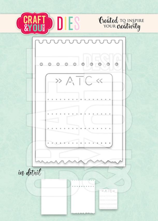 Craft & You Design - Stanzschablone "ATC Ticket" Dies