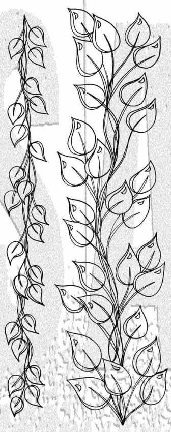 Stampers Anonymous - Gummistempelset "The Longer The Leaf" Dylusions Cling Stamp Design by Dyan Reaveley