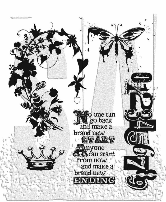 Stampers Anonymous - Gummistempelset "Fairytale Frenzy" Cling Stamp Design by Tim Holtz
