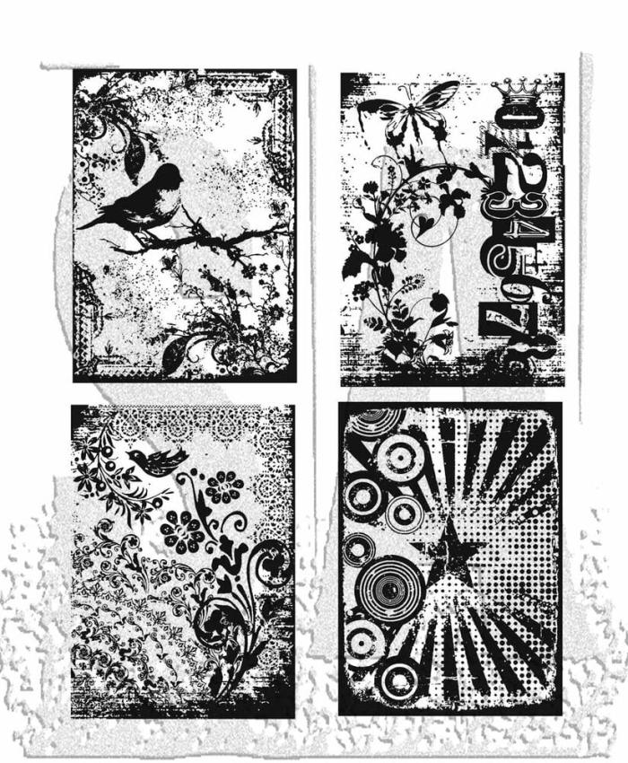Stampers Anonymous - Gummistempelset "Eclectic Palette" Cling Stamp Design by Tim Holtz
