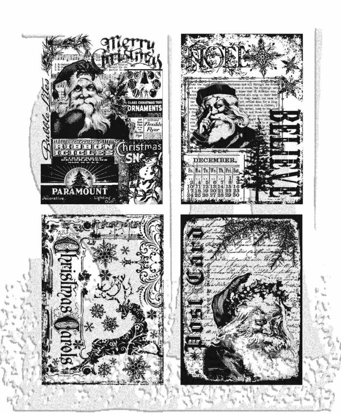 Stampers Anonymous - Gummistempelset "Holiday Collections" Cling Stamp Design by Tim Holtz