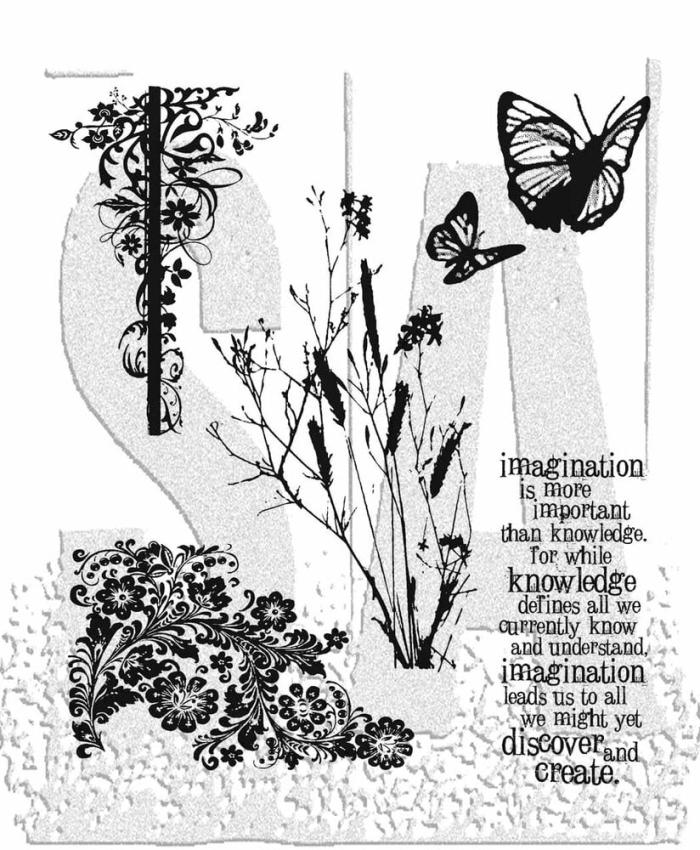 Stampers Anonymous - Gummistempelset "Nature'S Discovery" Cling Stamp Design by Tim Holtz