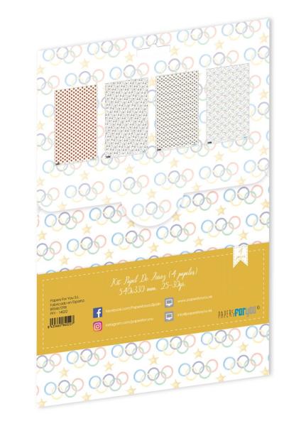 Papers For you - Decoupage Papier "Olympic Games I" Rice Paper Kit A4 - 4 Bogen