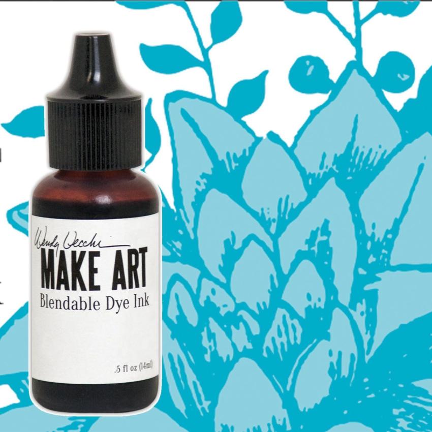 Ranger - Make Art Blendable Dye Ink Reinker "Forget Me Not" Design by Wendy Vecchi - Nachfüller