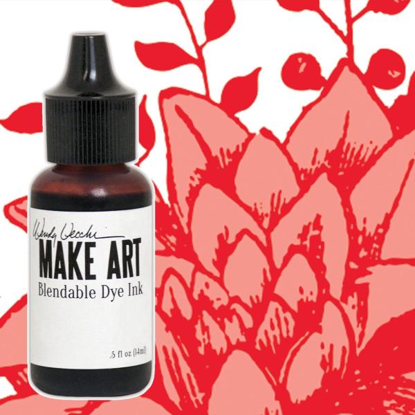 Ranger - Make Art Blendable Dye Ink Reinker "Carnation Red" Design by Wendy Vecchi - Nachfüller