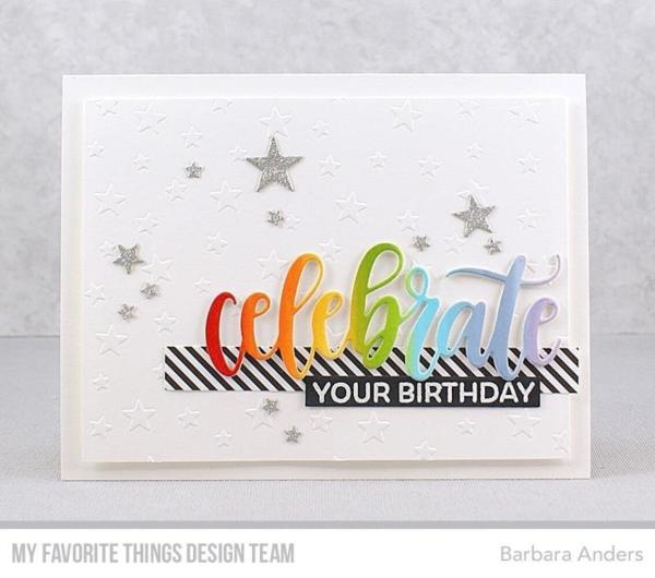 My Favorite Things - Schablone 6x6 Inch "Star Celebration" Stencil