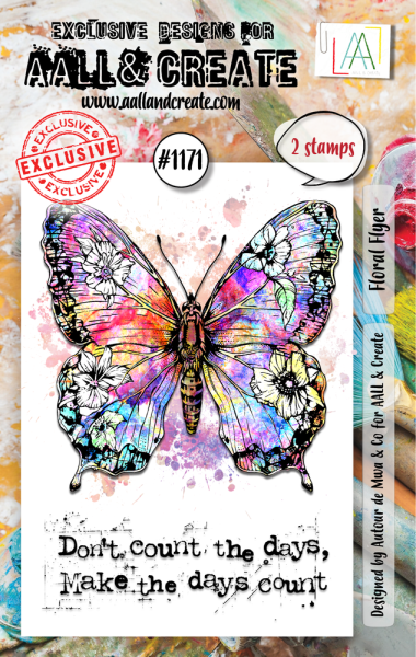 AALL and Create - Stempelset A7 "Floral Flyer" Clear Stamps