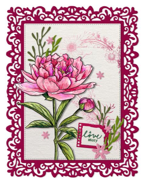 Studio Light - Stempel "Open Peony" Clear Stamps