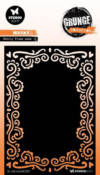 Studio Light - Schablone "Swirly Frame" Stencil Grunge Collection