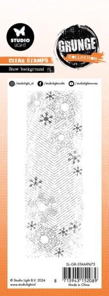 Studio Light - Stempel "Snow Background" Clear Stamps Grunge Collection