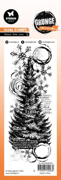 Studio Light - Stempel "Winter Pine Tree" Clear Stamps Grunge Collection