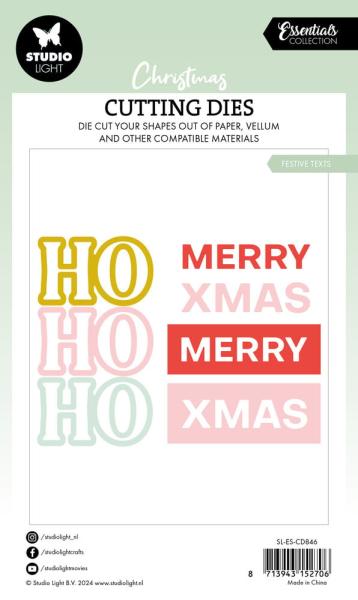 Studio Light - Stanzschablone "Festive Texts" Dies