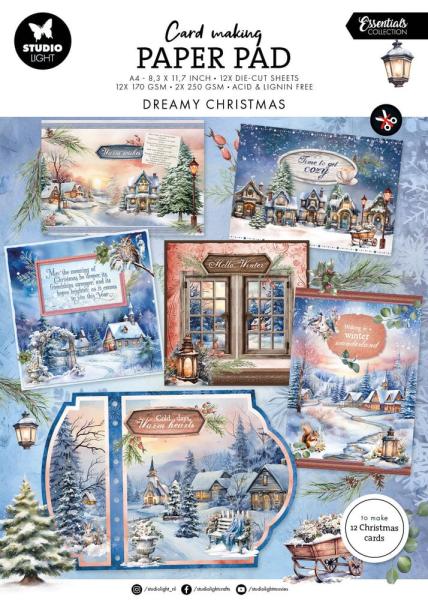 Studio Light  "Dreamy Christmas" Cardmaking Pad A4