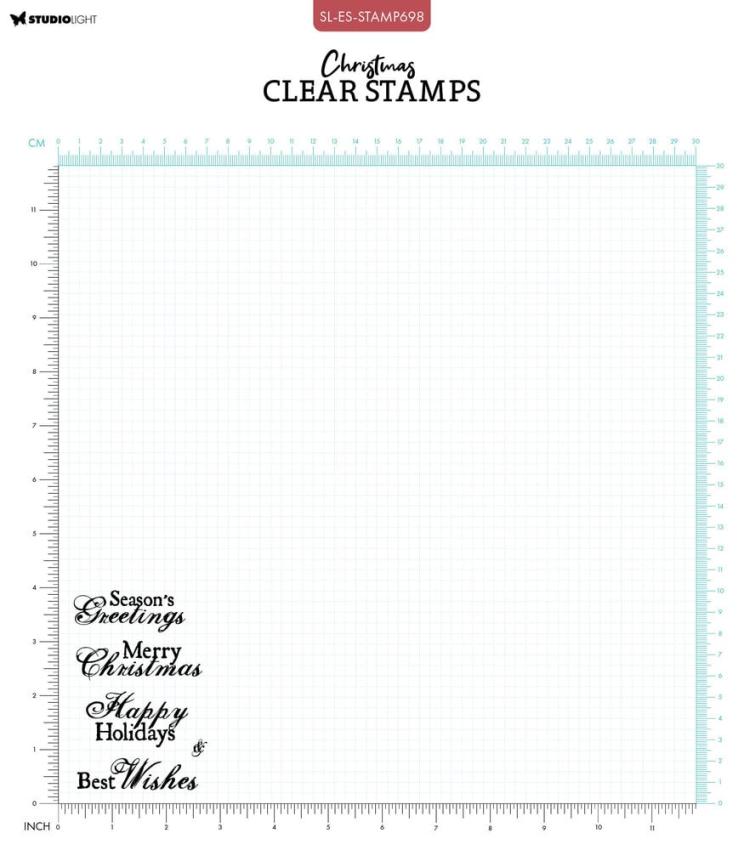 Studio Light - Stempelset "Best Wishes" Clear Stamps