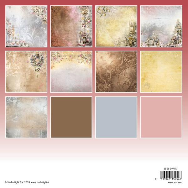 Studio Light - Designpapier "Romantic Christmas" Paper Pack 8x8 Inch - 36 Bogen