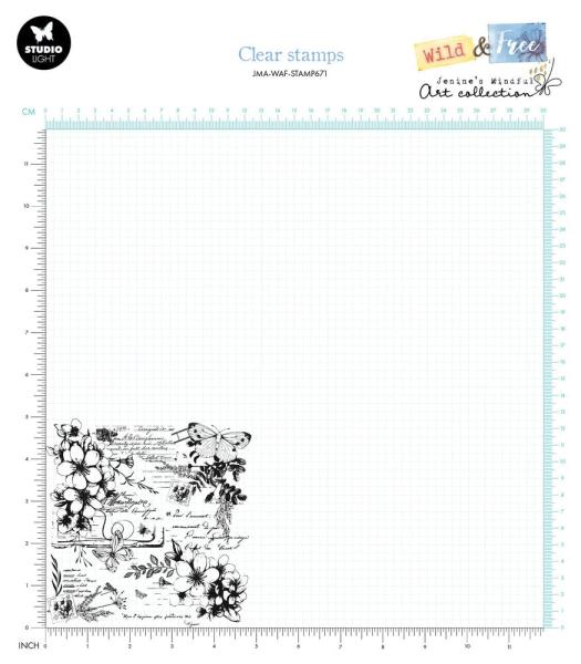 Studio Light - Stempel "Script & Wildflowers" Clear Stamps