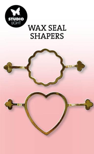 Studio Light - Wax Seal Shapers "Scallop & Heart"