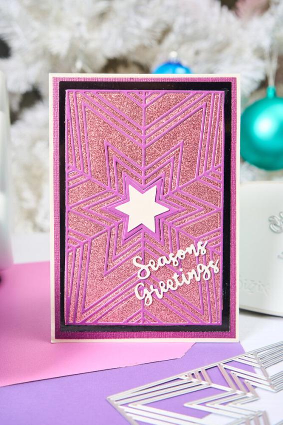 Sizzix - Stanzschablone "Cosmopolitan Christmas, Star Bright" Thinlits Craft Dies by Stacey Park