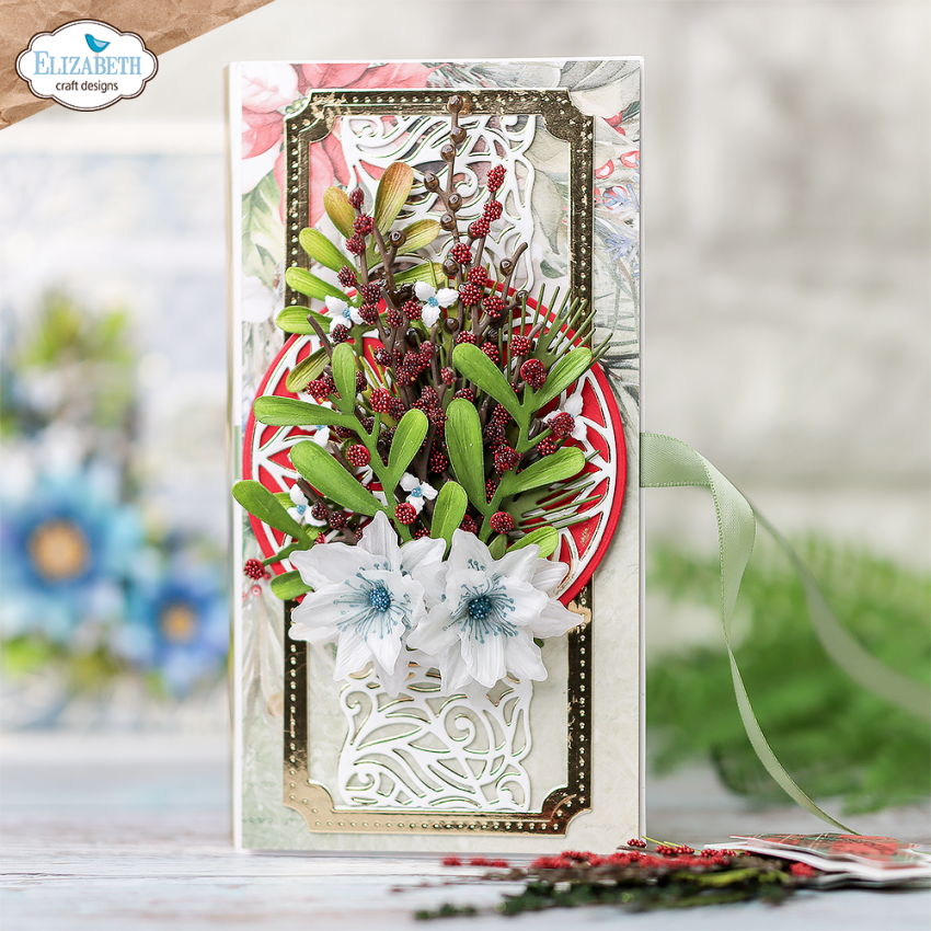 Elizabeth Craft Designs - Stanzschalone "Holly Greenery" Dies