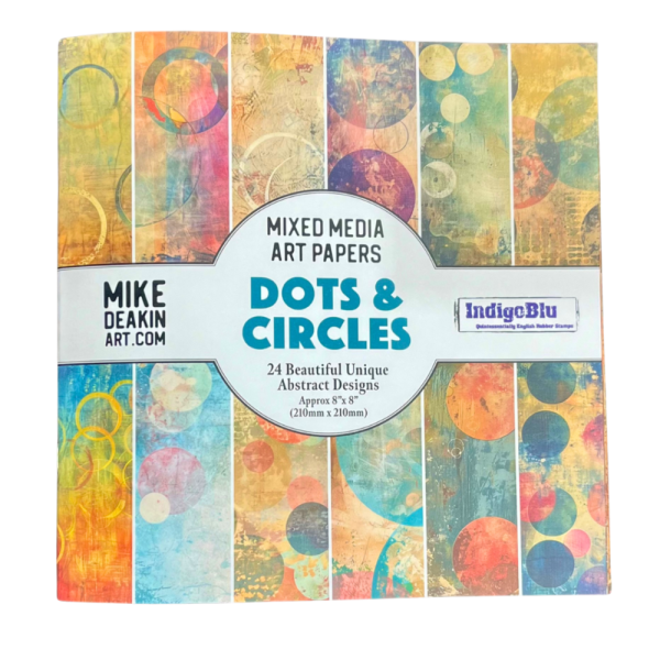 IndigoBlu - Designpapier "Dots and Circles" Paper Pack 8x8 Inch - 24 Bogen