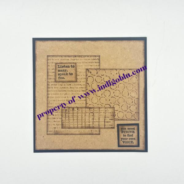 IndigoBlu - Gummistempel Set "Textures" A6 Rubber Stamp