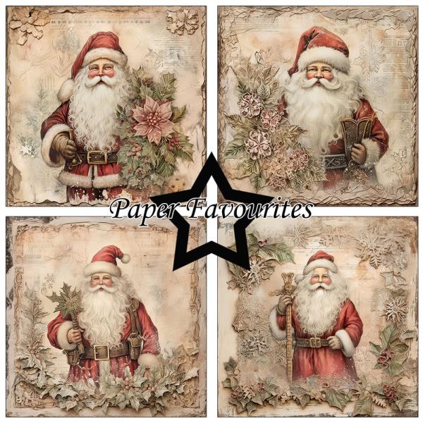 Paper Favourites - Designpapier "Santa Claus" Paper Pack 12x12 Inch 8 Bogen