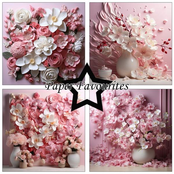 Paper Favourites - Designpapier "Wedding Flowers" Paper Pack 6x6 Inch - 24 Bogen