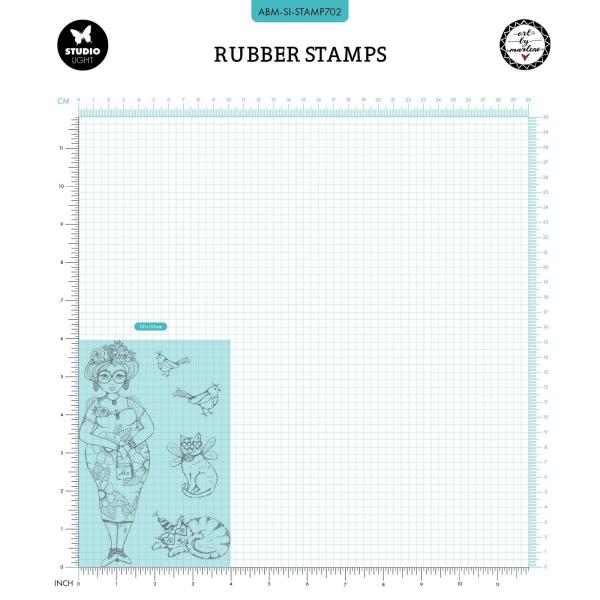 Studio Light - Stempelset "Frida's friends" Cling Stamp Design by Art by Marlene