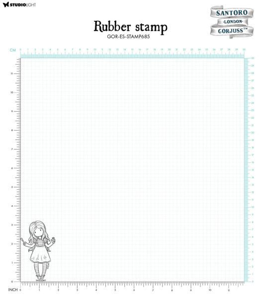 Studio Light Gorjuss - Gummistempelset "Living In A Bubble" Rubber Stamp 