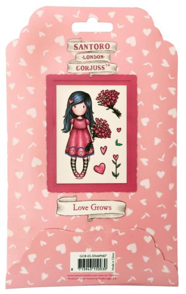 Studio Light Gorjuss - Gummistempelset "Love Grows" Rubber Stamp 