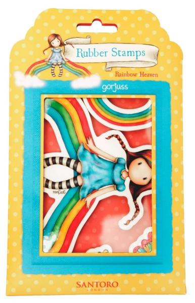 Studio Light Gorjuss - Gummistempelset "Rainbow Heaven" Rubber Stamp 