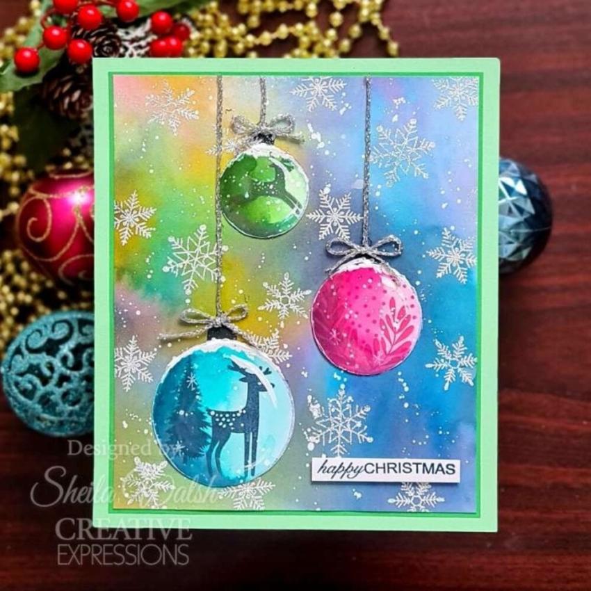 Woodware - Stempelset "Paintable Baubles Circles" Clear Stamps Design by Jane Gill