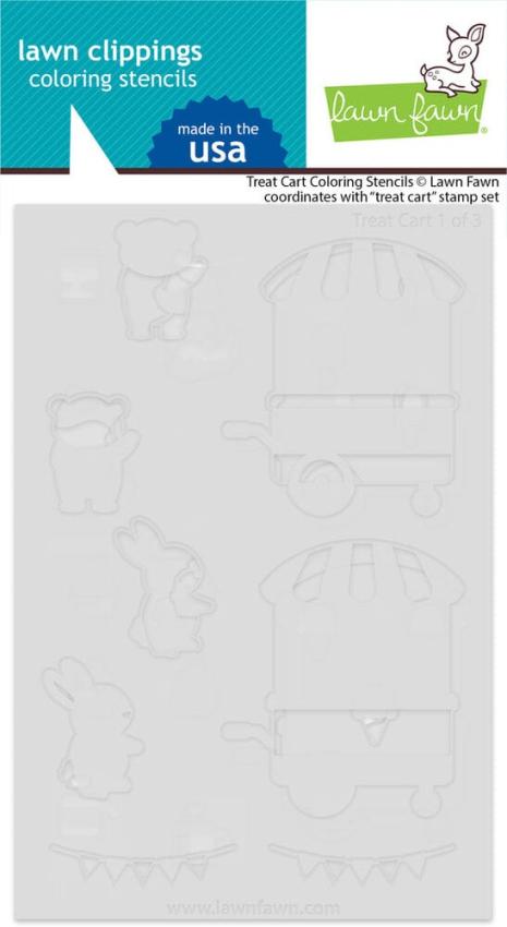 Lawn Fawn - Schablone "Treat Cart" Stencil