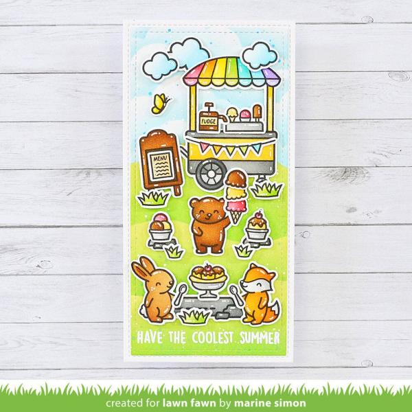 Lawn Fawn - Schablone "Treat Cart" Stencil