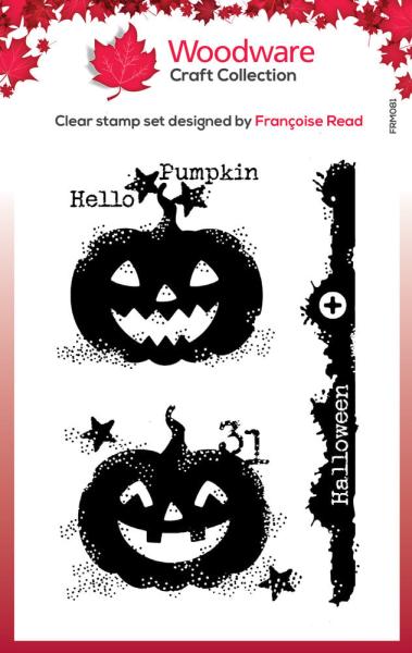 Woodware - Stempelset "Carved Pumpkins" Clear Stamps Design by Francoise Read