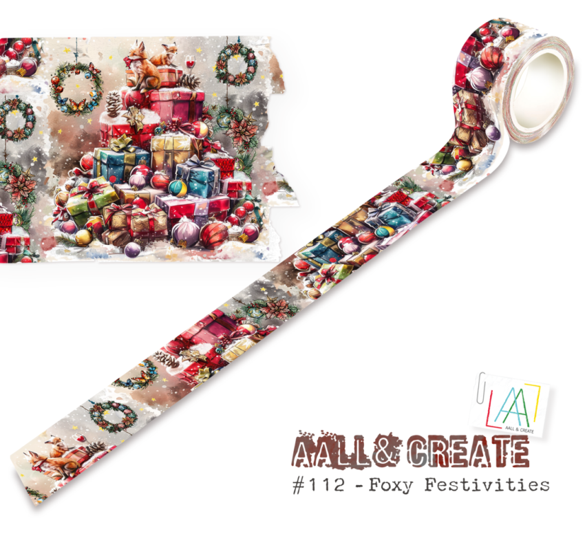 AALL and Create "Foxy Festivities" Washi Tape 25 mm