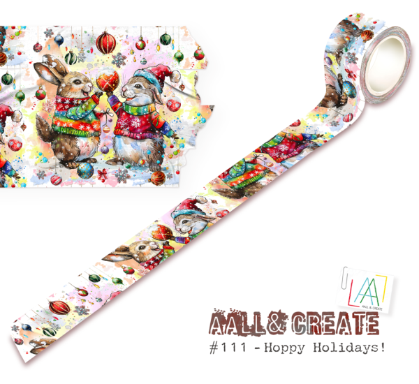 AALL and Create "Hoppy Holidays!" Washi Tape 25 mm