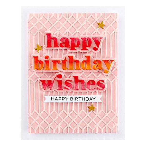 Spellbinders - Stanzschablone "Happy Birthday Wishes" Dies