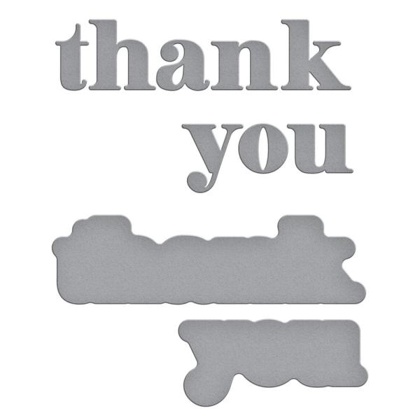 Spellbinders - Stanzschablone "Thank You" Dies